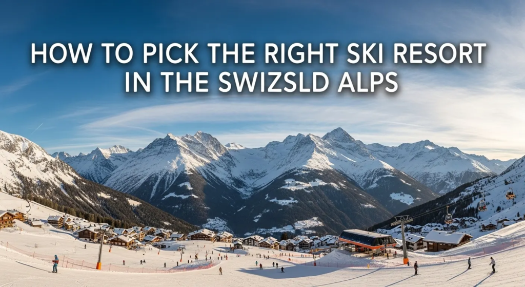 Ski Resort in the Swiss Alps